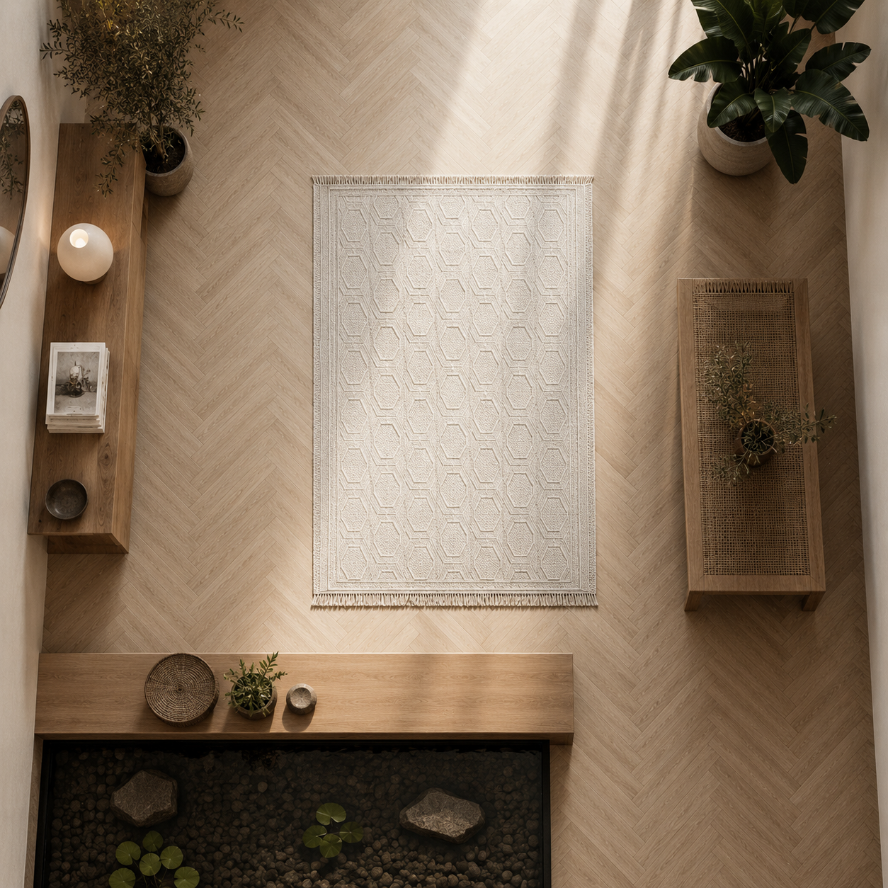Solarie Round Beige Rug