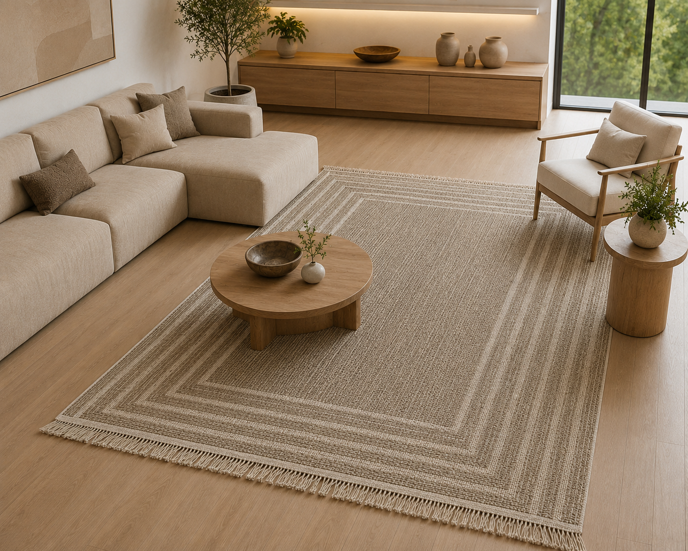 Solarie Beige & Cream Rug