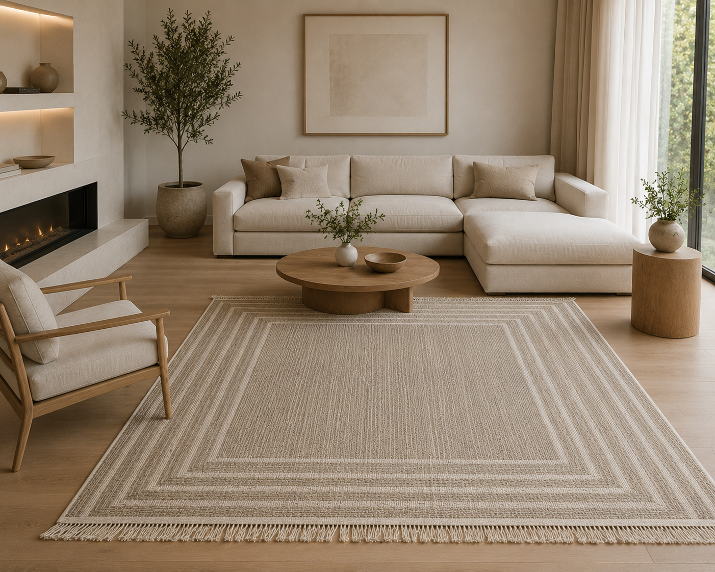 Solarie Beige & Cream Rug