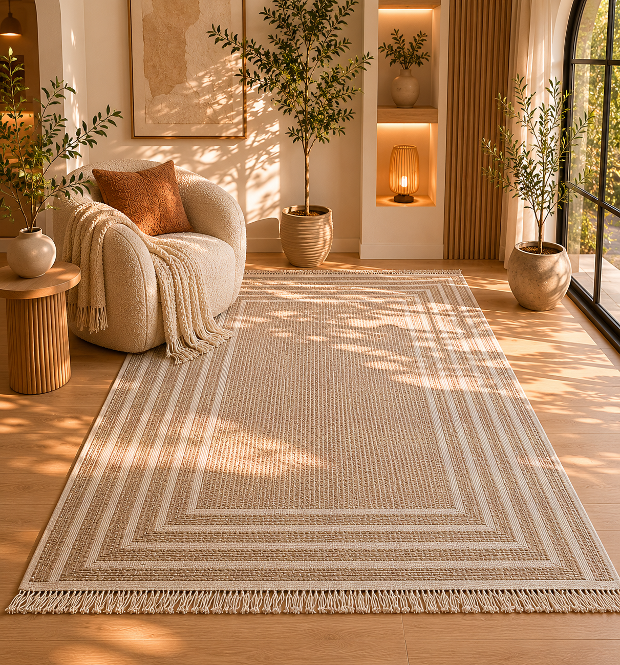 Solarie Beige & Cream Rug