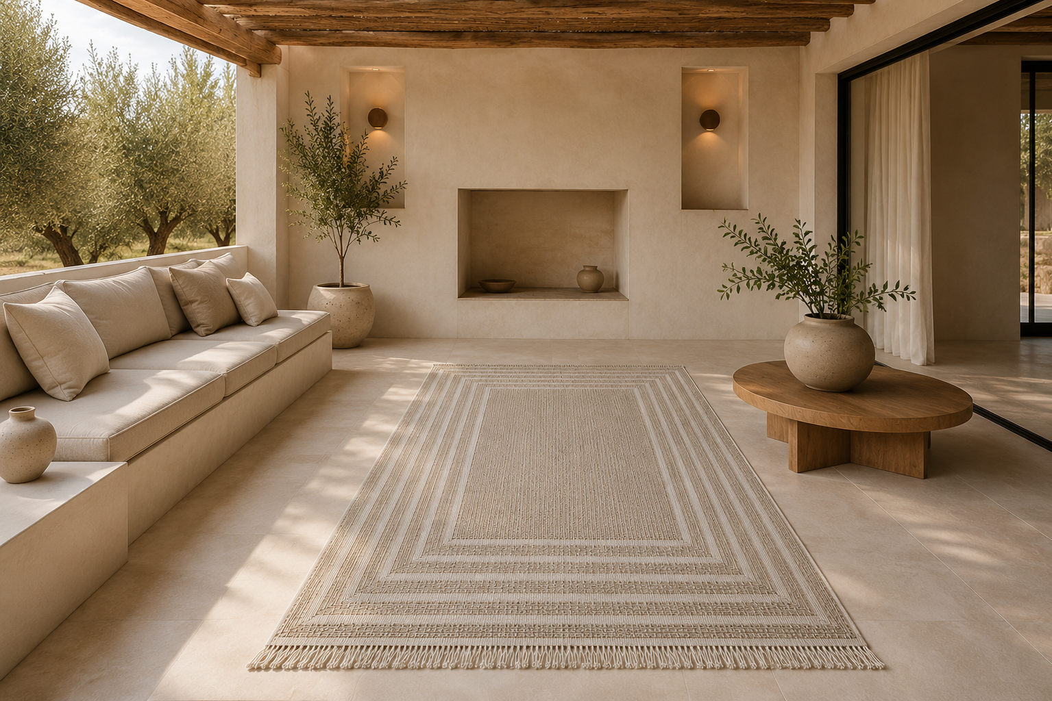 Solarie Beige & Cream Rug