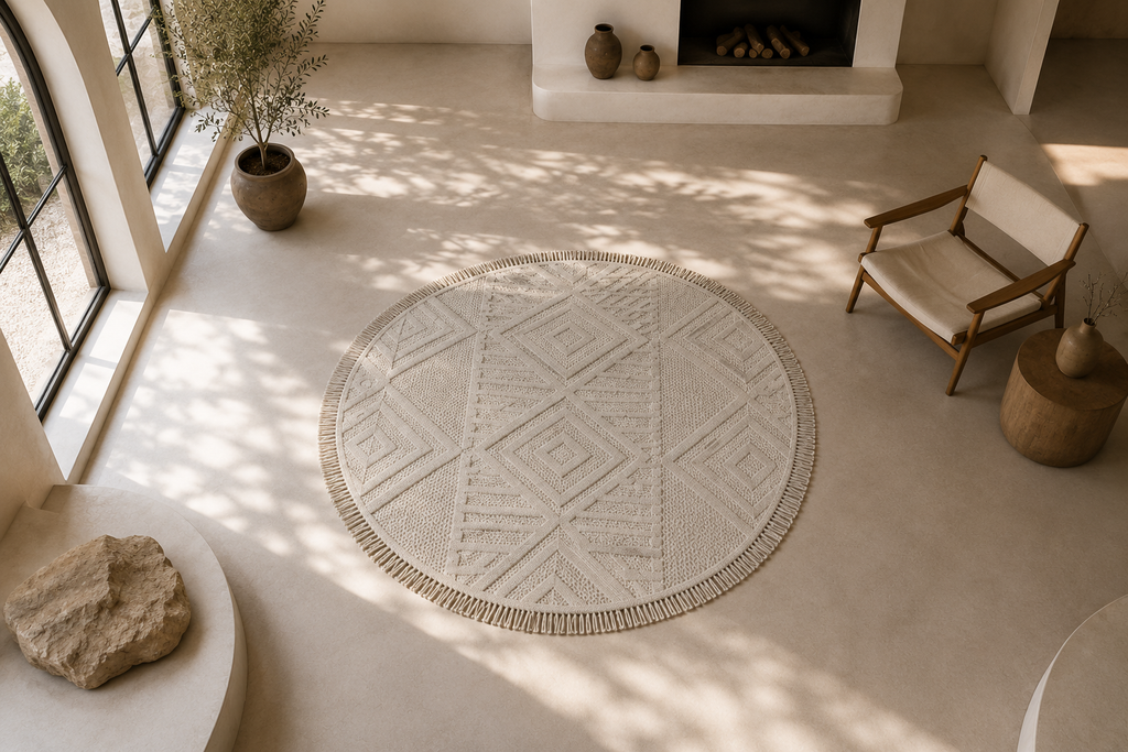 Solarie Round Beige Rug