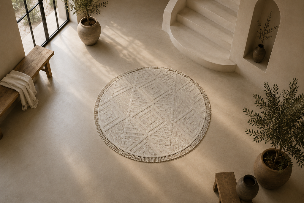 Solarie Round Beige Rug