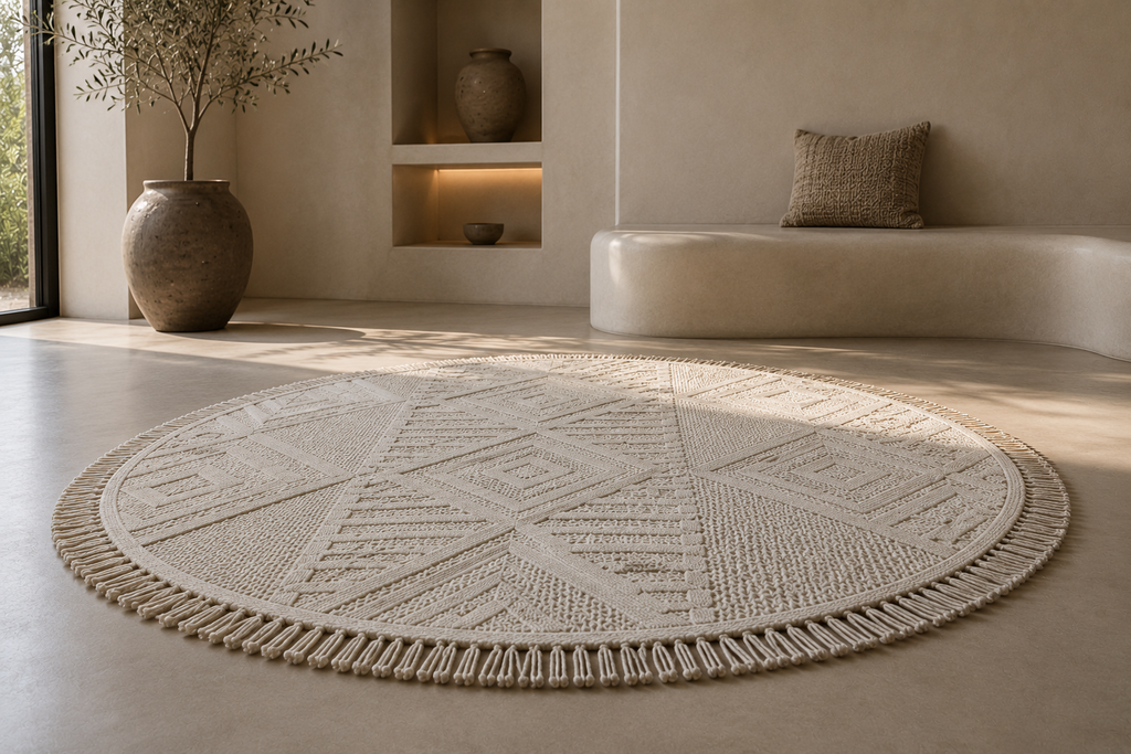 Solarie Round Beige Rug