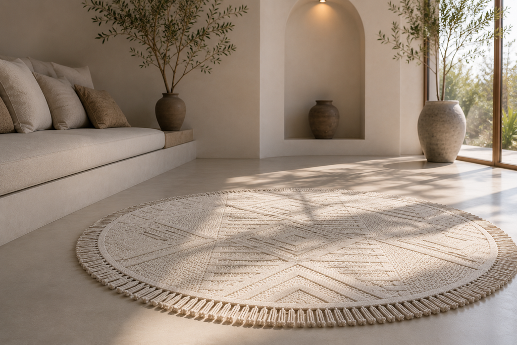 Solarie Round Beige Rug