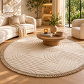 Solarie Round Cream Rug